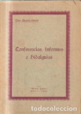 Old books: CONFERENCIAS, INFORMES E HIDALGUIAS. A-LCANT-071