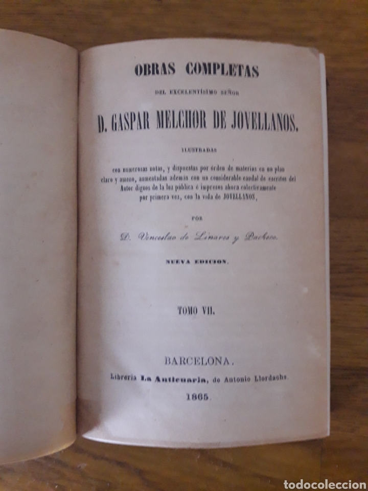 Libros antiguos: OBRAS DE JOVELLANOS (1865) - Foto 4