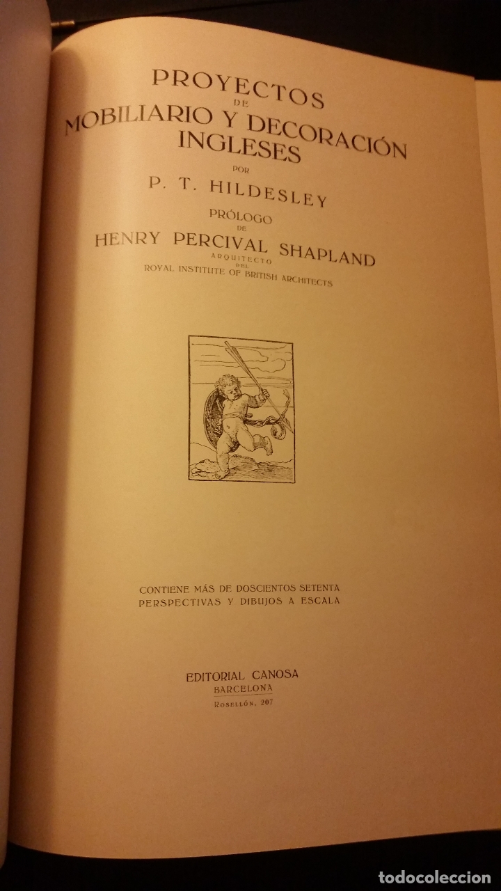 Libros antiguos: 1929 - HILDESLEY - Proyectos de mobiliario y decoraci&oacute;n ingleses - Foto 2