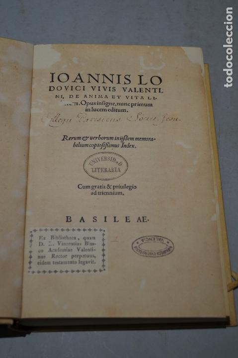 Libros antiguos: VIVES. VALENTINUS. IOANNES LODOVICUS. - Foto 3