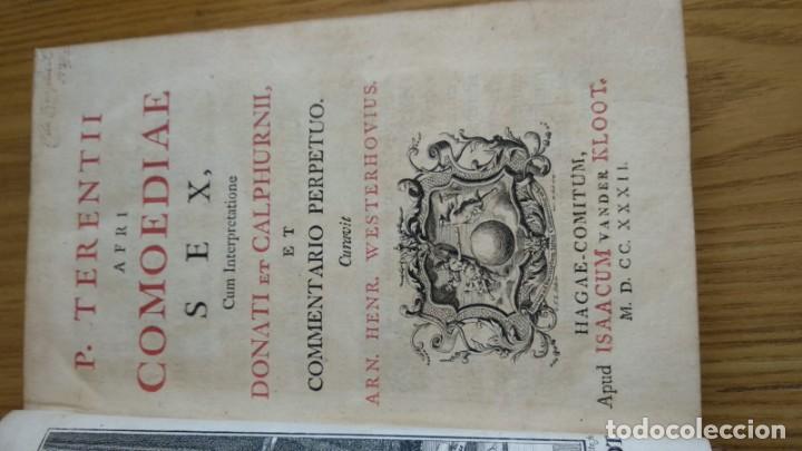 Libros antiguos: Antiguo libro de 1732 de P.Terentio Afro - Foto 4