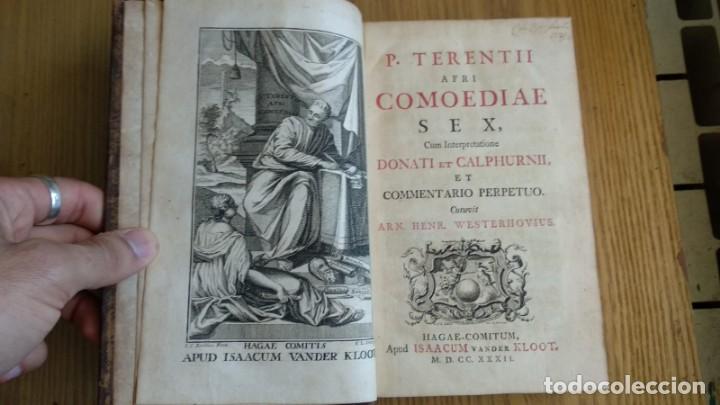 Libros antiguos: Antiguo libro de 1732 de P.Terentio Afro - Foto 1