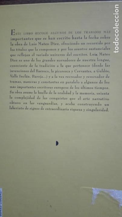 Libros antiguos: LUIS MATEO DIEZ. LOS LABERINTOS DE LA MEMORIA. - Foto 2