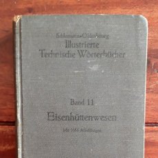 Libros antiguos: ILLUSTRIERTE TECHNISCHE WÖRTERBÜCHER. BAND 11. Lote 166625074