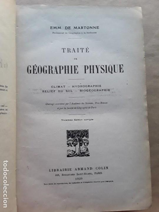 Libros antiguos: Traite de geographie physique - Foto 4