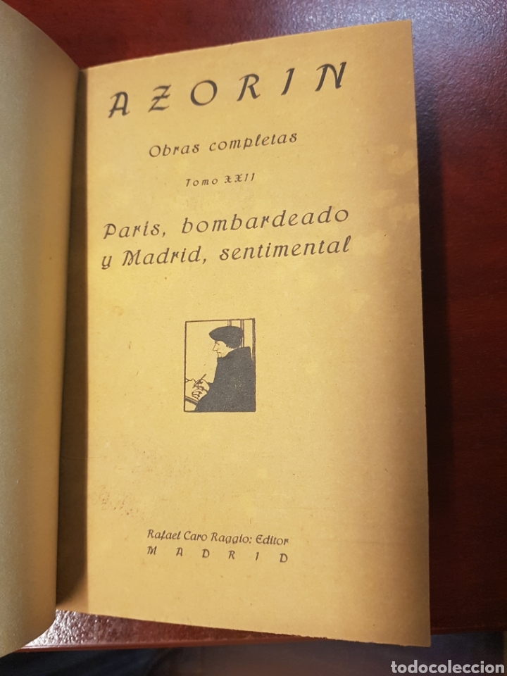 Libros antiguos: Paris bombaedeado y madrid sentimental - azorin - 1921 - Foto 3
