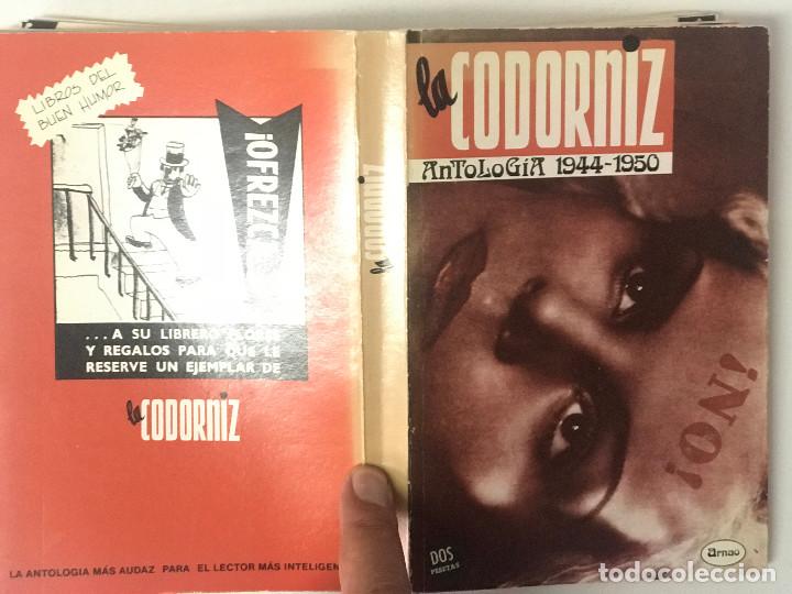 Libros antiguos: La Codorniz. Antolog&iacute;a 1944 -1950 - Foto 2