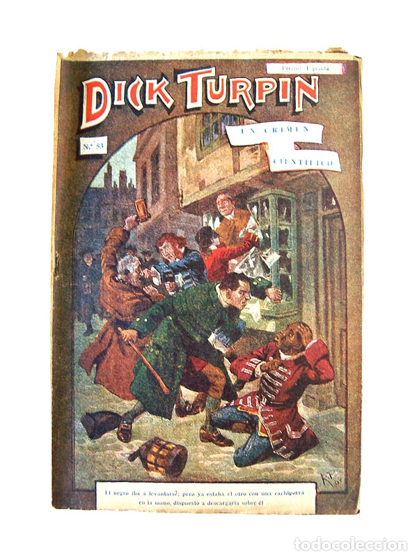 Libros antiguos: Dick Turpin N&ordm; 53 &ndash; Un Crimen Cient&iacute;fico - Foto 1