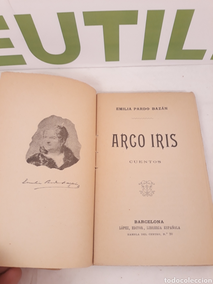 Libros antiguos: Arco iris.Cuentos. Emilia Pardo bazan. - Foto 2