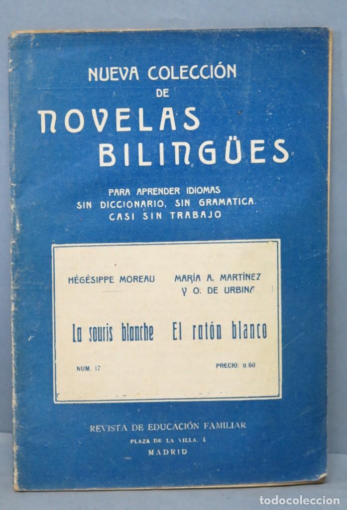 Libros antiguos: EL RATON BLANCO. NOVELAS BILING&Uuml;ES - Foto 1