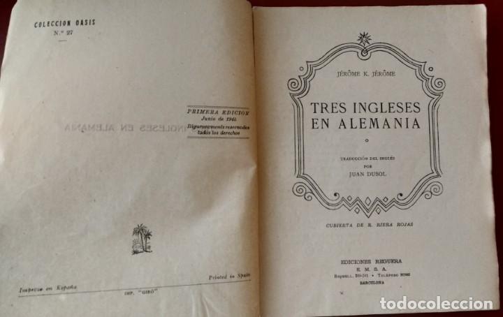Libros antiguos: TRES INGLESES EN ALEMANIA - Foto 2