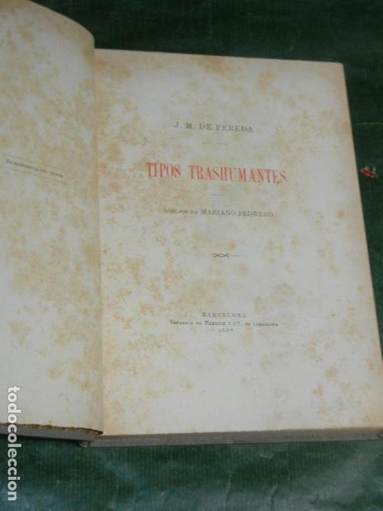 Libros antiguos: TIPOS TRASHUMANTES, DE JOSE M. DE PEREDA - 1897 - Foto 1