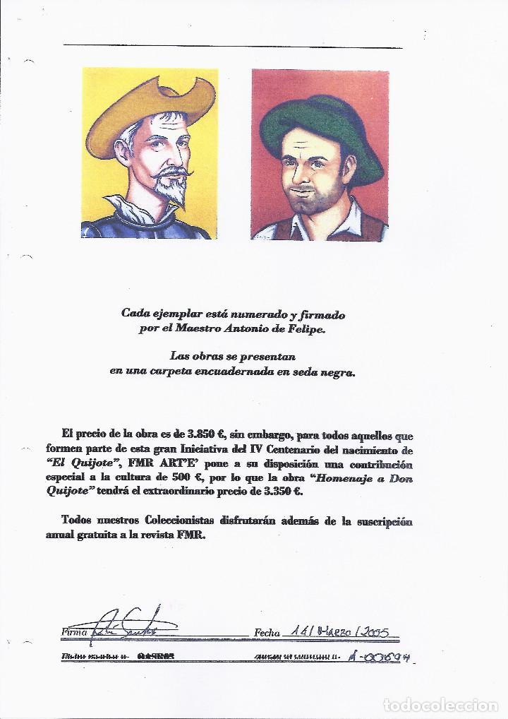 Libros antiguos: Don Quijote. Homenaje a Don Quijote - Foto 3