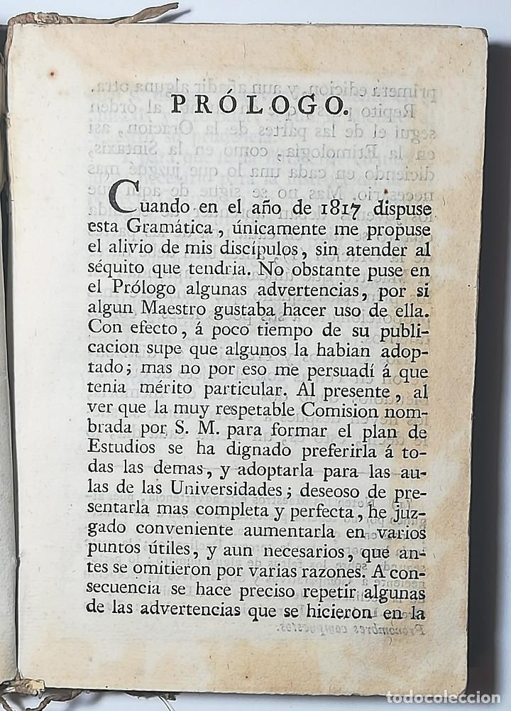 Libros antiguos: GRAMATICA LATINA EN CASTELLANO - JOSE CARRILLO - 1828 - Foto 3