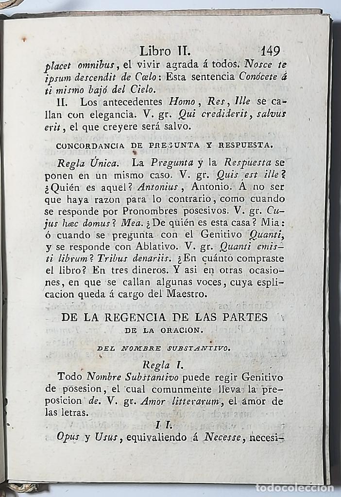 Libros antiguos: GRAMATICA LATINA EN CASTELLANO - JOSE CARRILLO - 1828 - Foto 7