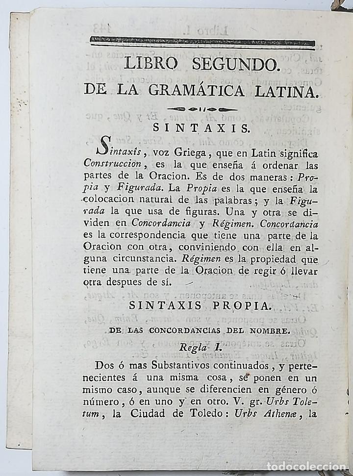 Libros antiguos: GRAMATICA LATINA EN CASTELLANO - JOSE CARRILLO - 1828 - Foto 8