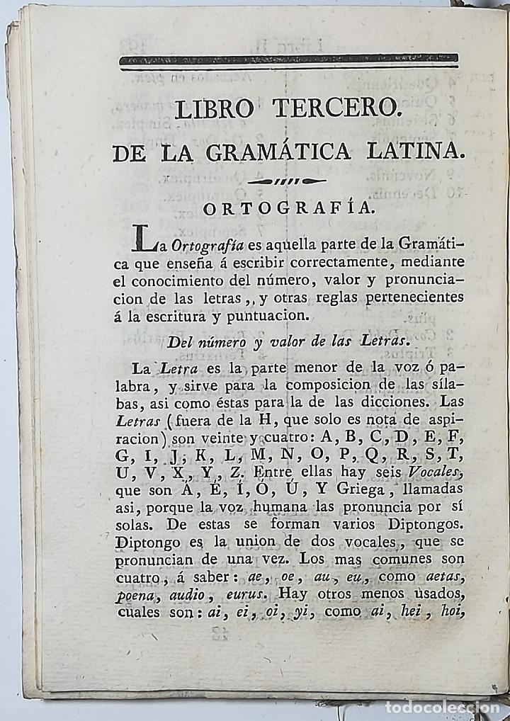 Libros antiguos: GRAMATICA LATINA EN CASTELLANO - JOSE CARRILLO - 1828 - Foto 9