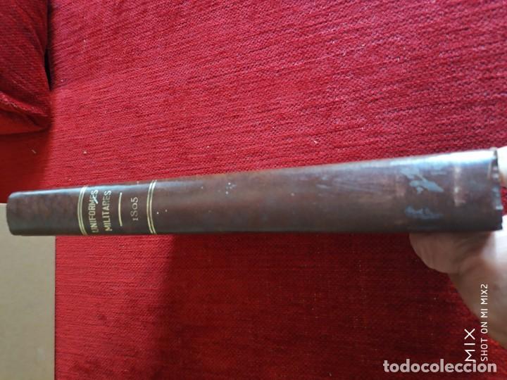 Libros antiguos: ESPA&Ntilde;A UNIFORMES MILITARES 1805 - Foto 2