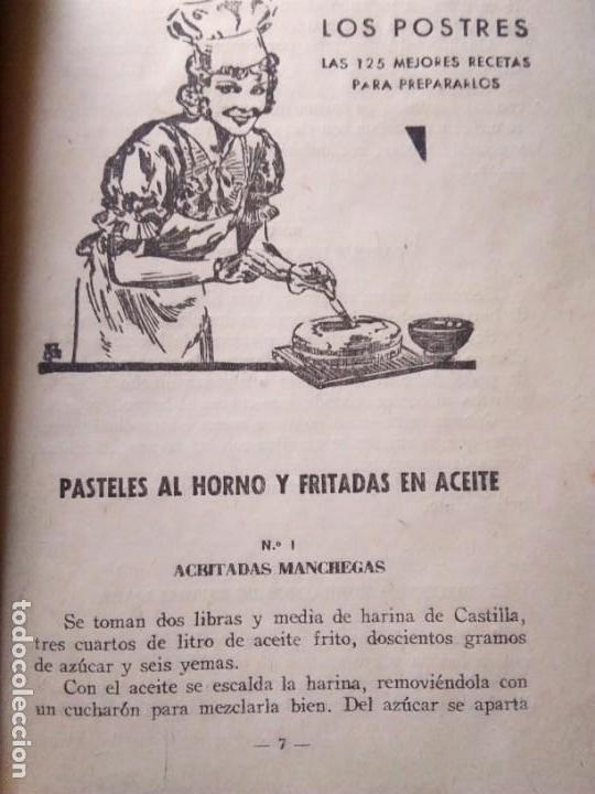 Libros antiguos: LOS POSTRES. BIBLIOTECA EL AMA DE CASA. De G. Bernard de Ferrer - Foto 8