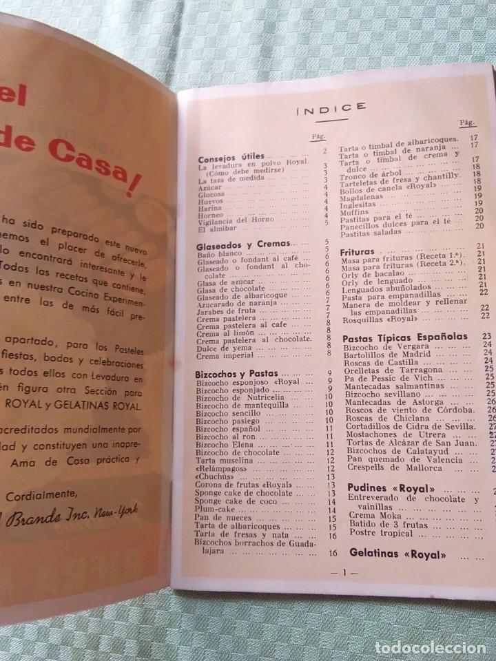 Libros antiguos: ROYAL librito de f&oacute;rmulas - Foto 2