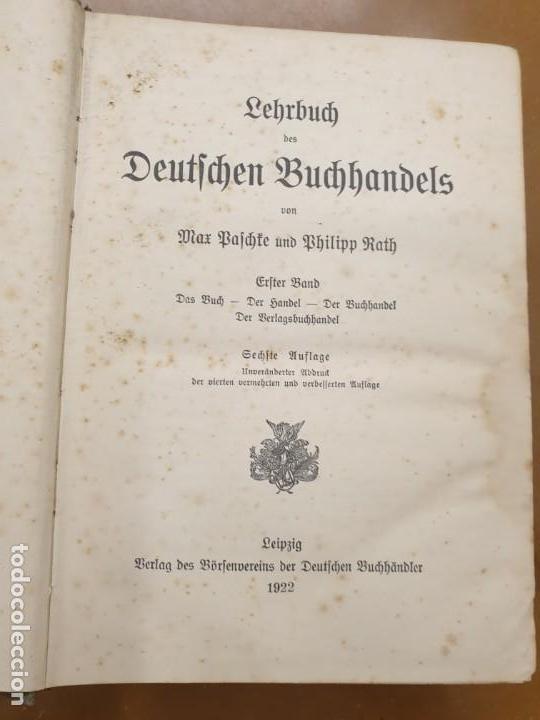 Libros antiguos: Libro en aleman de 450 paginas - Foto 3