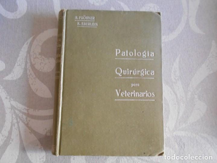 Libros antiguos: libro de patologia quirurgica para veterinarios