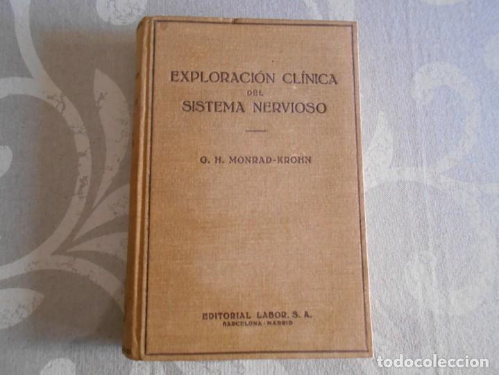 Libros antiguos: libro de exploracion clinica  del sistema nervioso - Foto 1