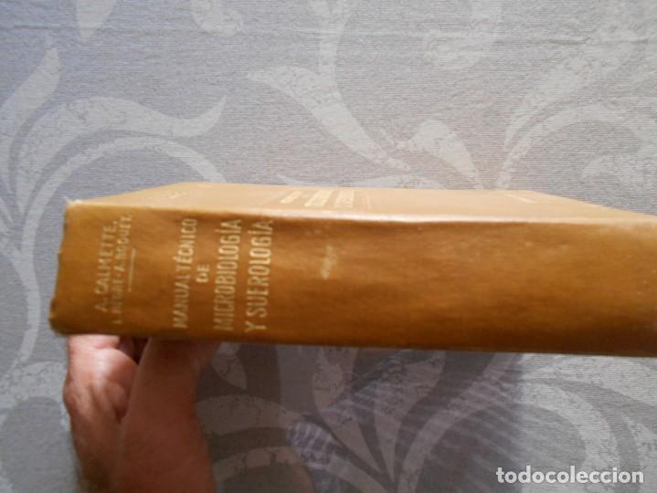 Libros antiguos: libro de  manual tecnico de microbiologia y suerologia