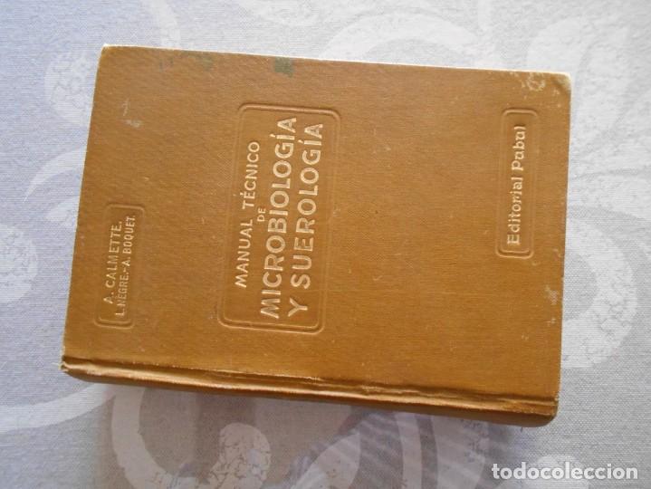 Libros antiguos: libro de  manual tecnico de microbiologia y suerologia - Foto 2