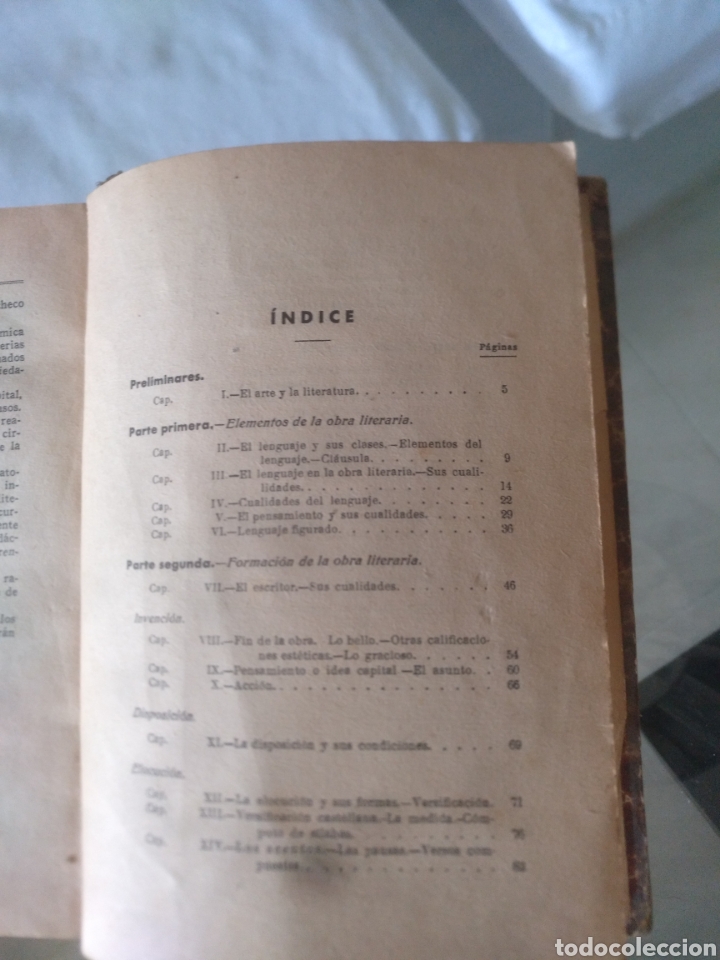 Libros antiguos: elementos de preceptiva literaria Narciso Alonso Cort&eacute;s - Foto 4