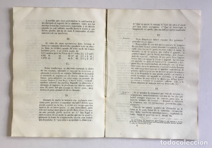 Libros antiguos: REGLAMENTO &Eacute; INSTRUCCI&Oacute;N PARA EL SERVICIO DE LOS TORREROS DE FAROS. 1851 - Foto 3