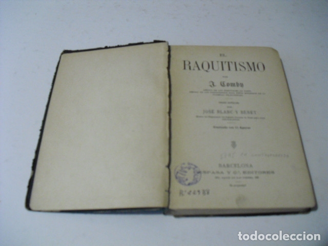 Libros antiguos: 1895 EL RAQUITISMO J. COMBY MUY RARO - Foto 5