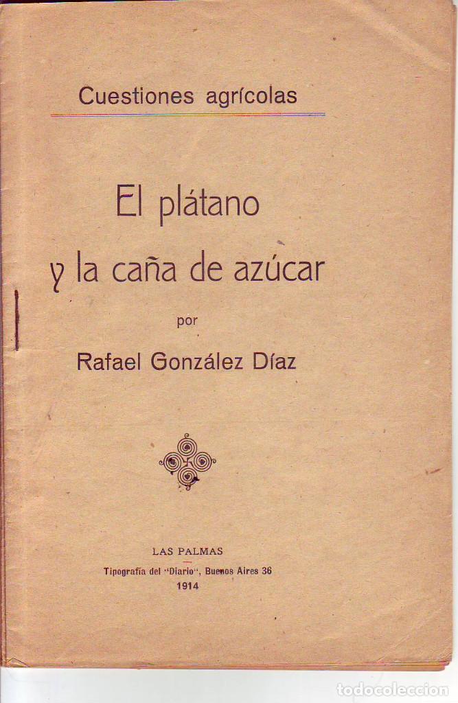Livres anciens: EL PLATANO Y LA CA&Ntilde;A DE AZUCAR LAS PALMAS GRAN CANARIA 1914