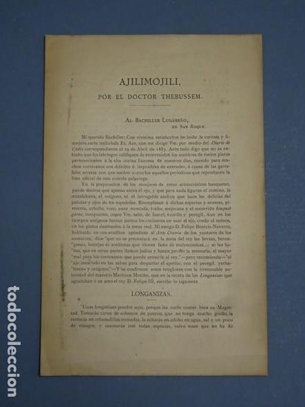 Antiquarische B&uuml;cher: ALIJOMIL - POR EL DOCTOR THEBUSSEM - 1883