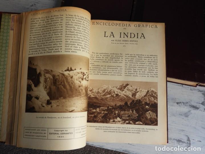 Libros antiguos: ENCICLOPEDIA GRAFICA EDIT.CERVANTES 1930-31 - Foto 3 - 168859700