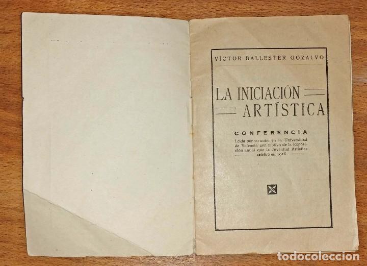 Libros antiguos: LA INICIACI&Oacute;N ART&Iacute;STICA - Foto 3