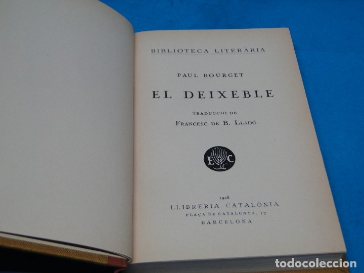 Libros antiguos: EL DEIXEBLE.- PAUL BOURGET - Foto 2