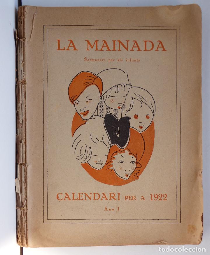 Libros antiguos: La MAINADA &ndash; Setmanari per als infants &ndash; Calendari per a 1922 - Foto 1