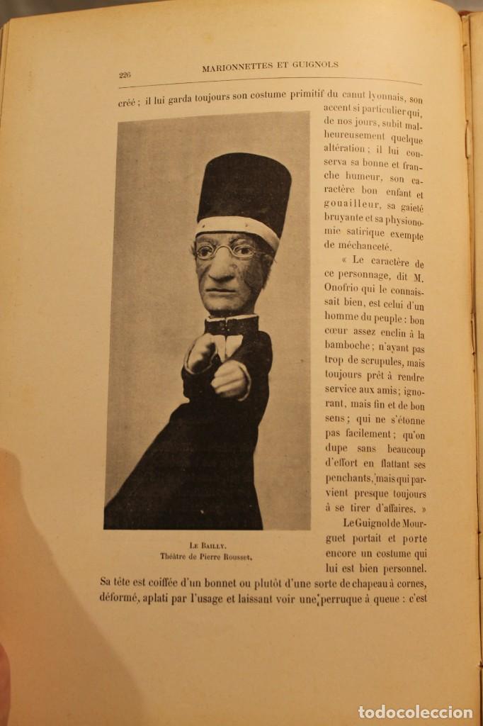 Libros antiguos: ERNEST MAINDRON, MARIONNETTESET GUIGNOLS, 1900 - Foto 5