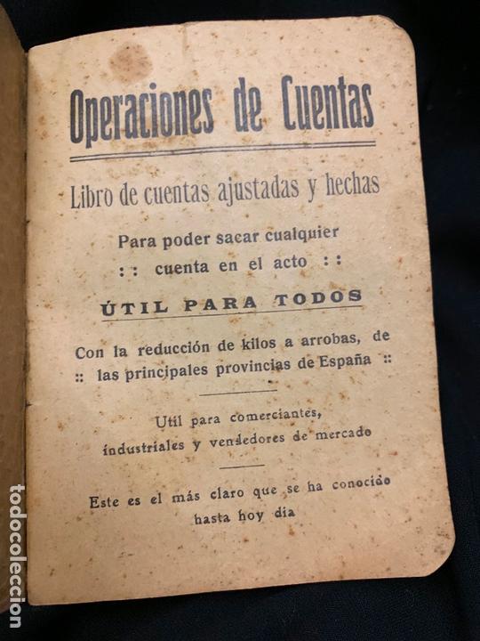 Libros antiguos: OPERACIONES DE CUENTAS, 240pags, 8x11cms - Foto 2