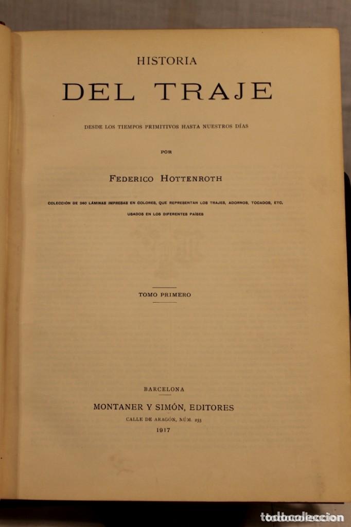Libros antiguos: FEDERICO HOTTEMROTH LA HISTORIA DEL TRAJE - Foto 2