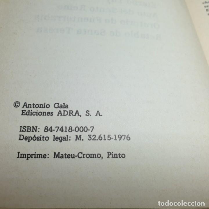 Libros antiguos: 4 CONMEMORACIONES. ANTONIO GALA. EDICIONES ADRA 1976. - Foto 3