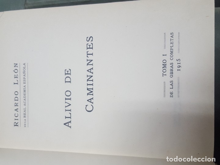 Libros antiguos: RICARDO LE&Oacute;N OBRAS COMPLETAS 8 TOMOS TE LA EDITORIAL - Foto 4