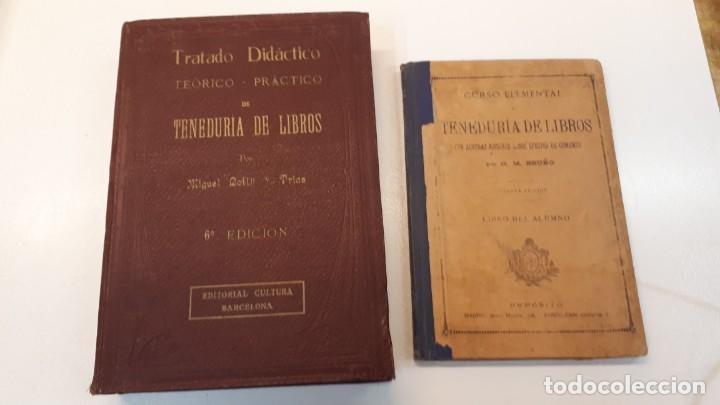 Libros antiguos: Dos libros Tenedur&iacute;a de libros - Foto 1
