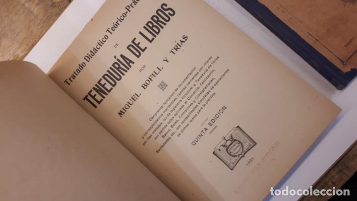Libros antiguos: Dos libros Tenedur&iacute;a de libros - Foto 4
