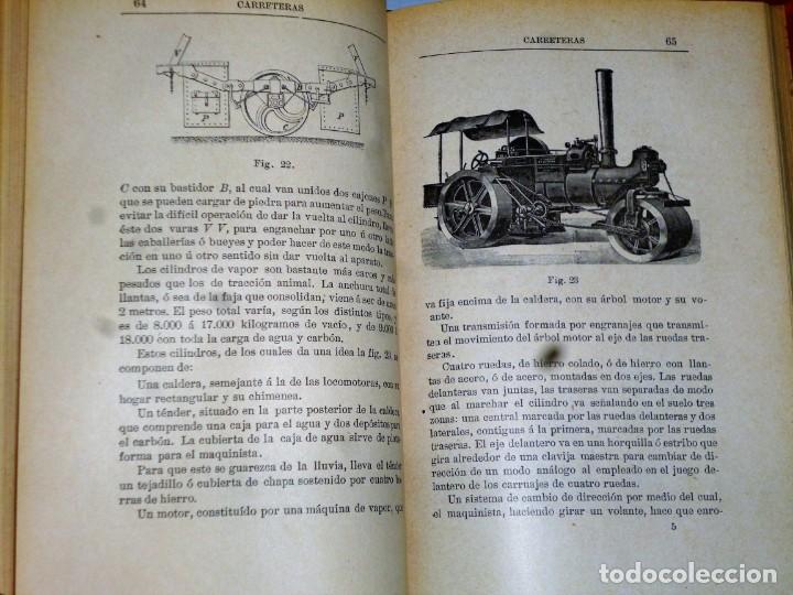 Libros antiguos: MANUAL DEL SOBRESTANTE DE OBRAS PUBLICAS. 3 TOMOS - Foto 7