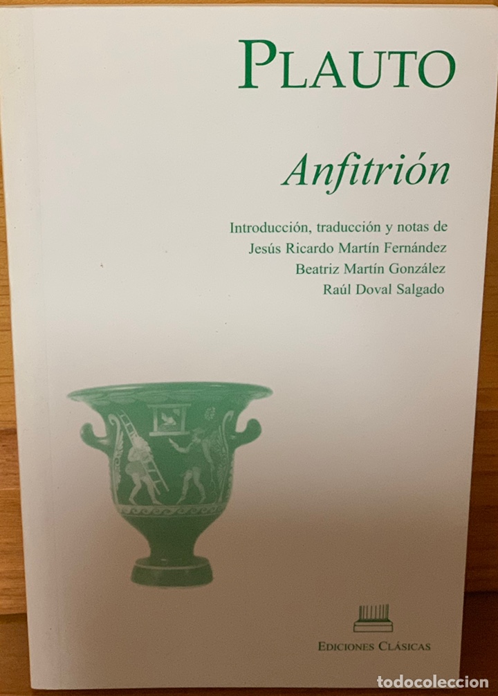 Libros antiguos: ANFITRI&Oacute;N &middot;&middot;&middot;&middot; PLAUTO. - Foto 1