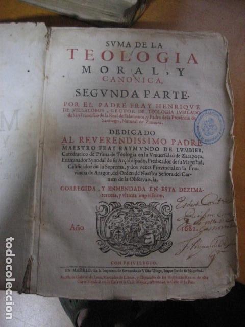 Libri antichi: Summa de la Theologia Moral y canonica. [Texto impreso] : SEGUNDA parte / compuesta por el P. Fray H
