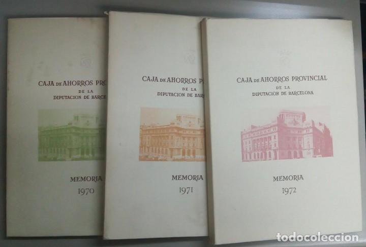 Old books: CAJA DE AHORROS PROVINCIAL DE LA DIPUTACION DE BARCELONA MEMORIAS A&Ntilde;OS 190-71-72, L11670