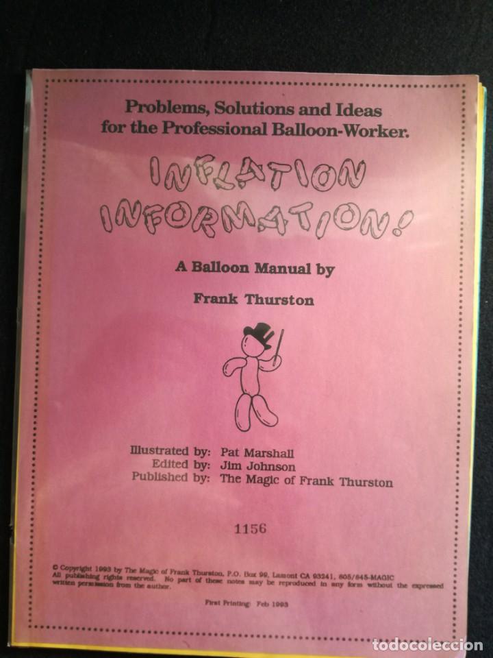 Libros antiguos: ilusionismo.magia.globos. inflation information. - Foto 1